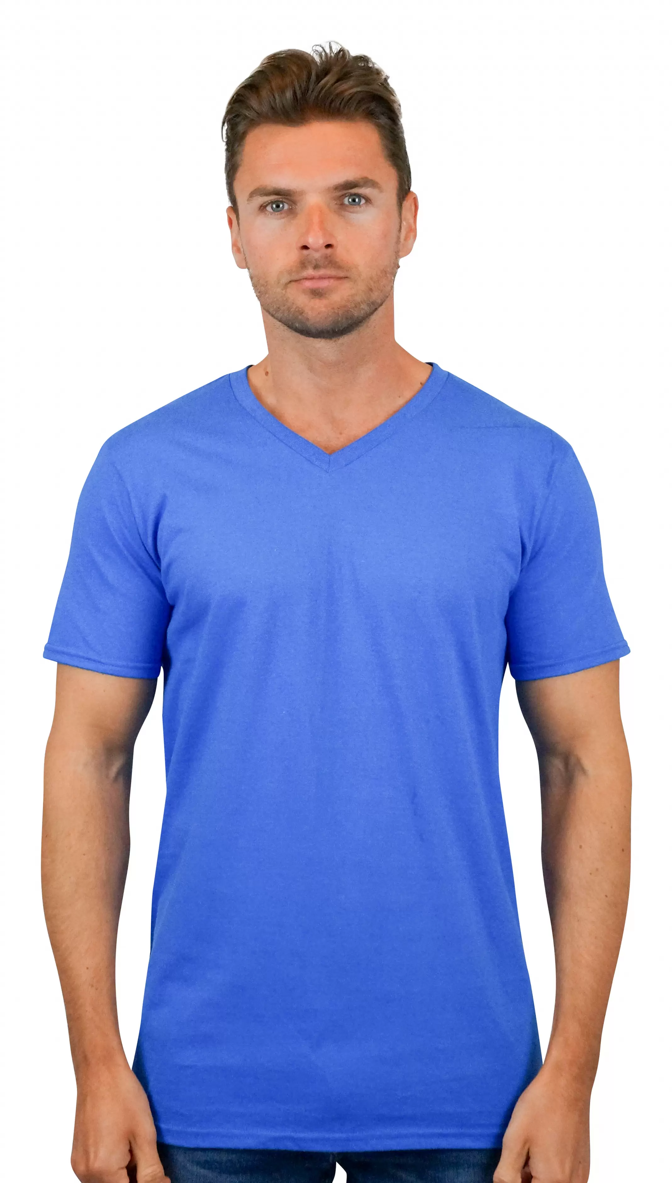 64V00 Gildan Adult Softstyle V Neck T Shirts SKU: 64V00