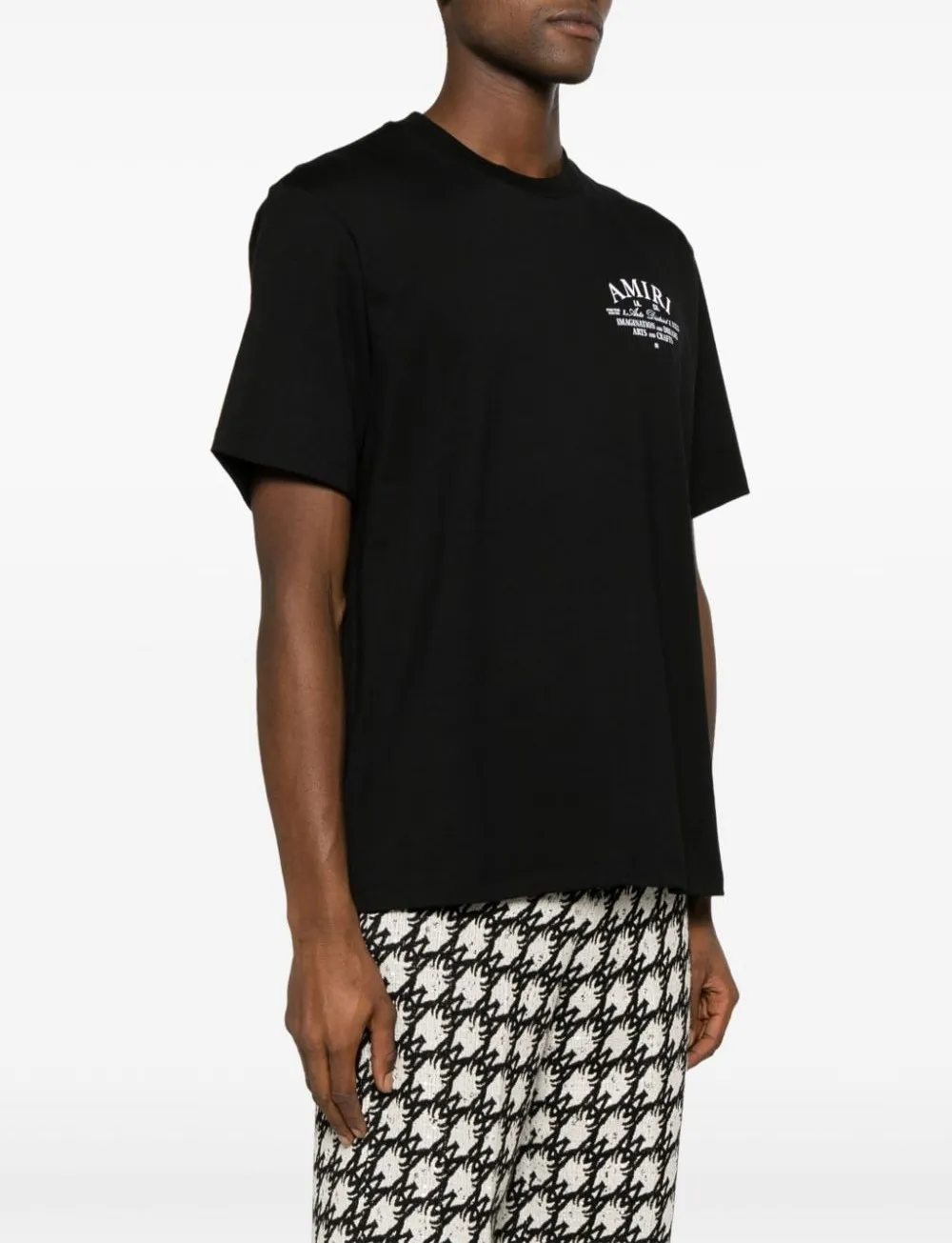 AMIRI  |Street Style Cotton Short Sleeves Logo T-Shirts