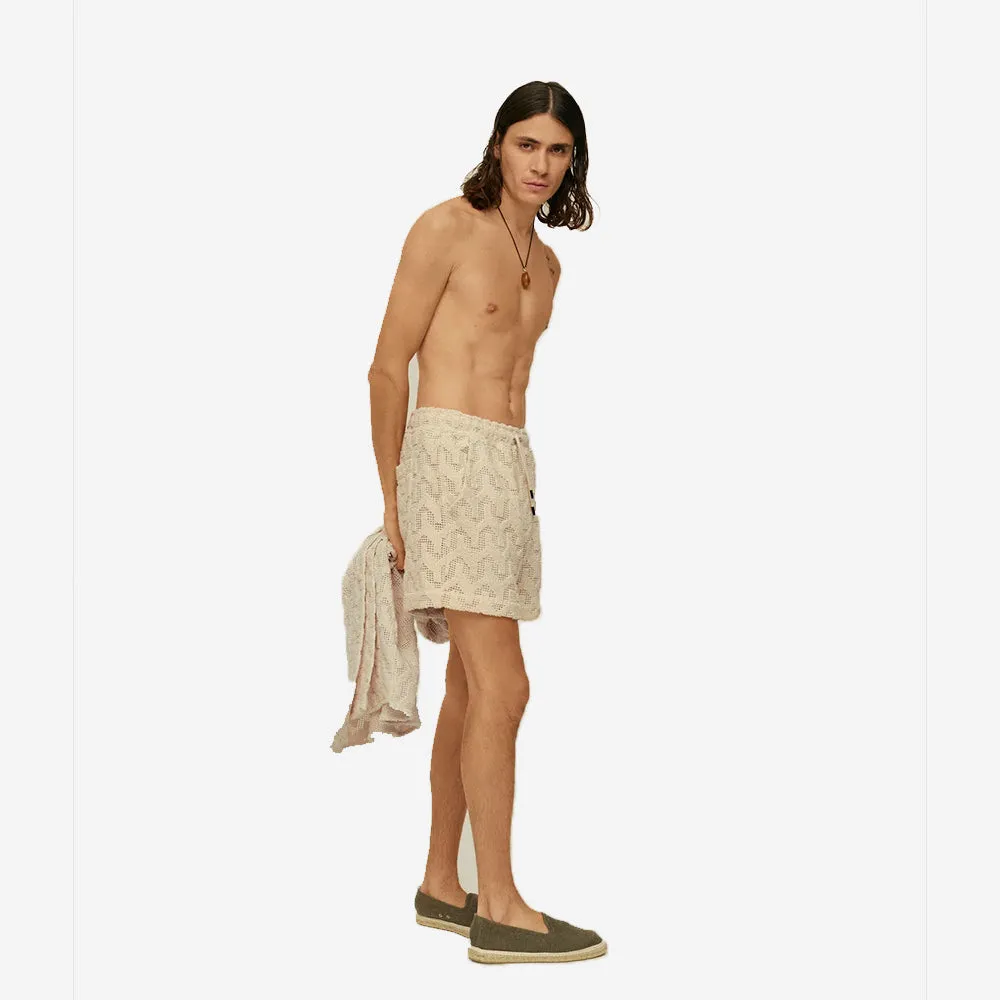 Atlas Crochet Shorts - Ecru