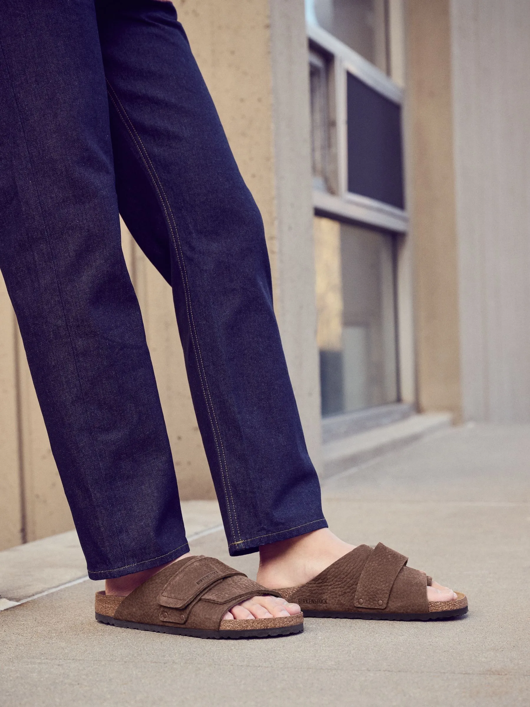 Birkenstock Brown Kyoto Nubuck Sandals