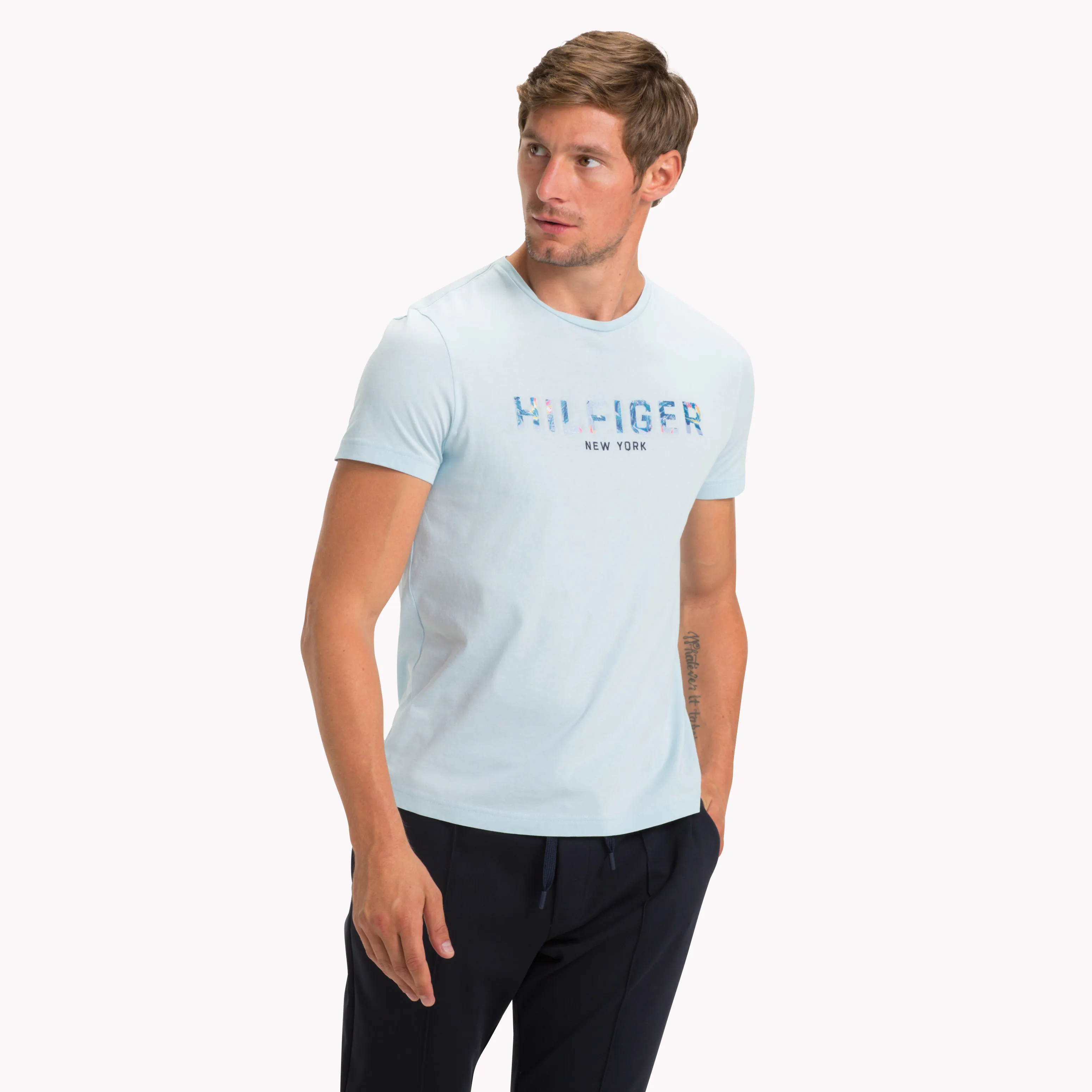 Blue Tommy Hilfiger Logo T-Shirt | T-Shirts | Tommy Hilfiger