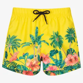 Boys Yellow Swim Shorts