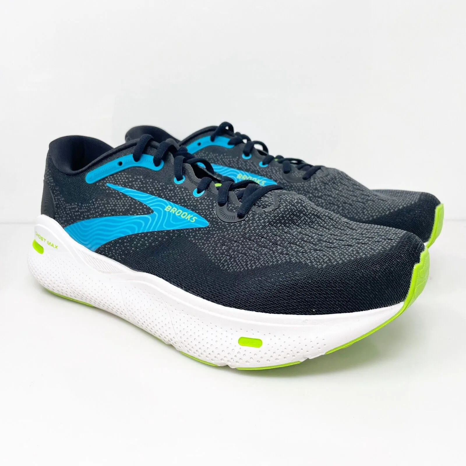 Brooks Mens Ghost Max 1104064E060 Black Running Shoes Sneakers Size 11 4E