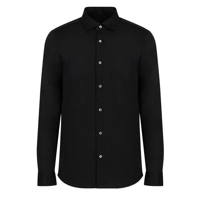 CAMICIA JERSEY Uomo Nero
