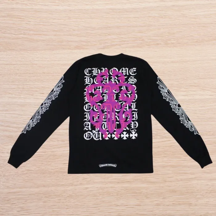 CHROME HEARTS  |Long Sleeves Long Sleeve T-shirt Logo Long Sleeve T-Shirts
