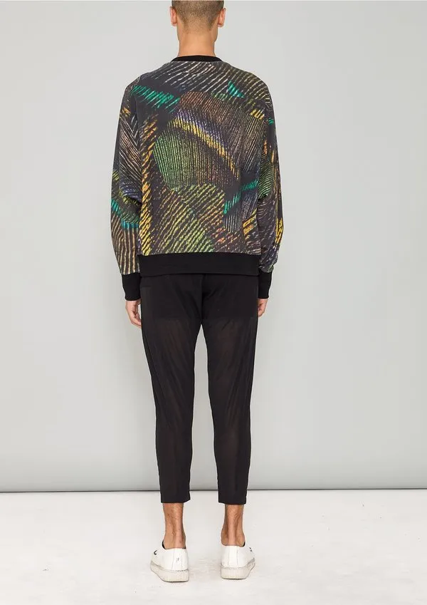 COTTON JERSEY oversized SWEATER - multi