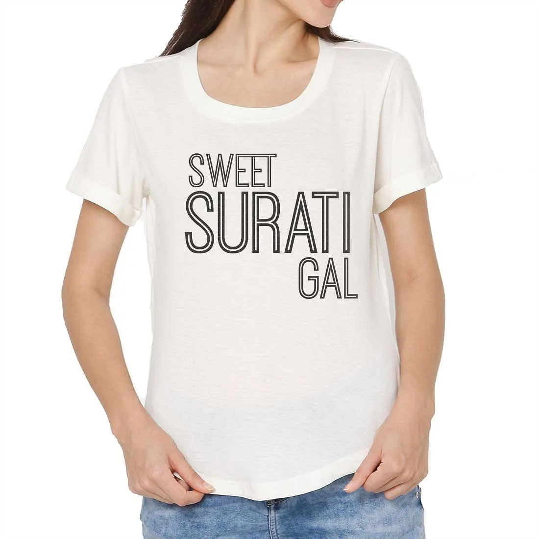 Feminist T Shirts For Women Madras City Tees - Sweet Surati Gal