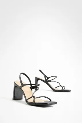 Flat Heel Asymmetric Sandals