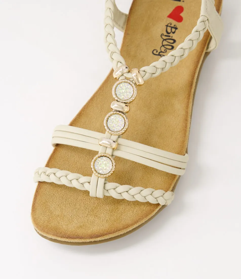 I LOVE BILLY Franki Almond Multi Sandals