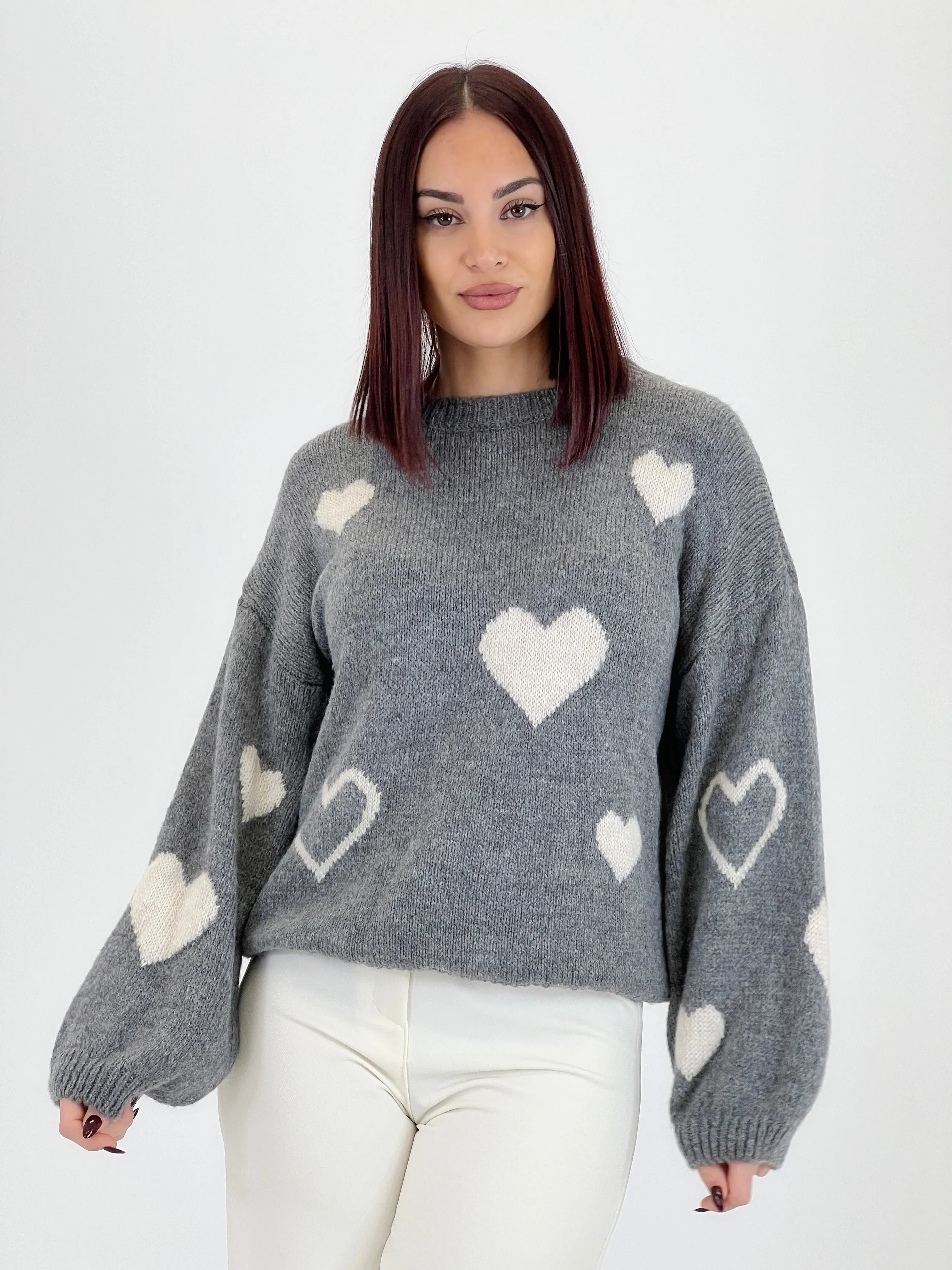 Jersey corazones bordados