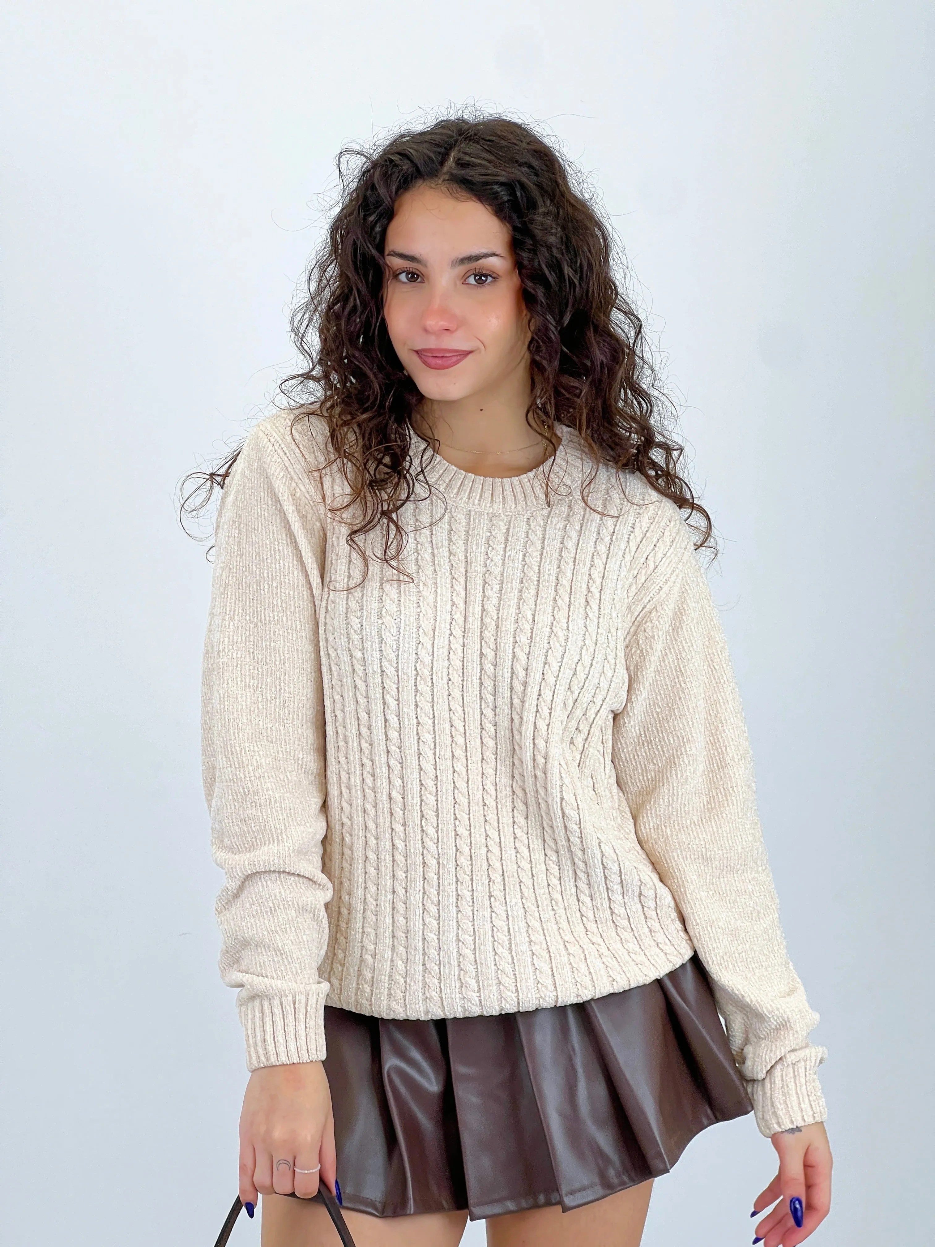 Jersey oversize lana chenilla
