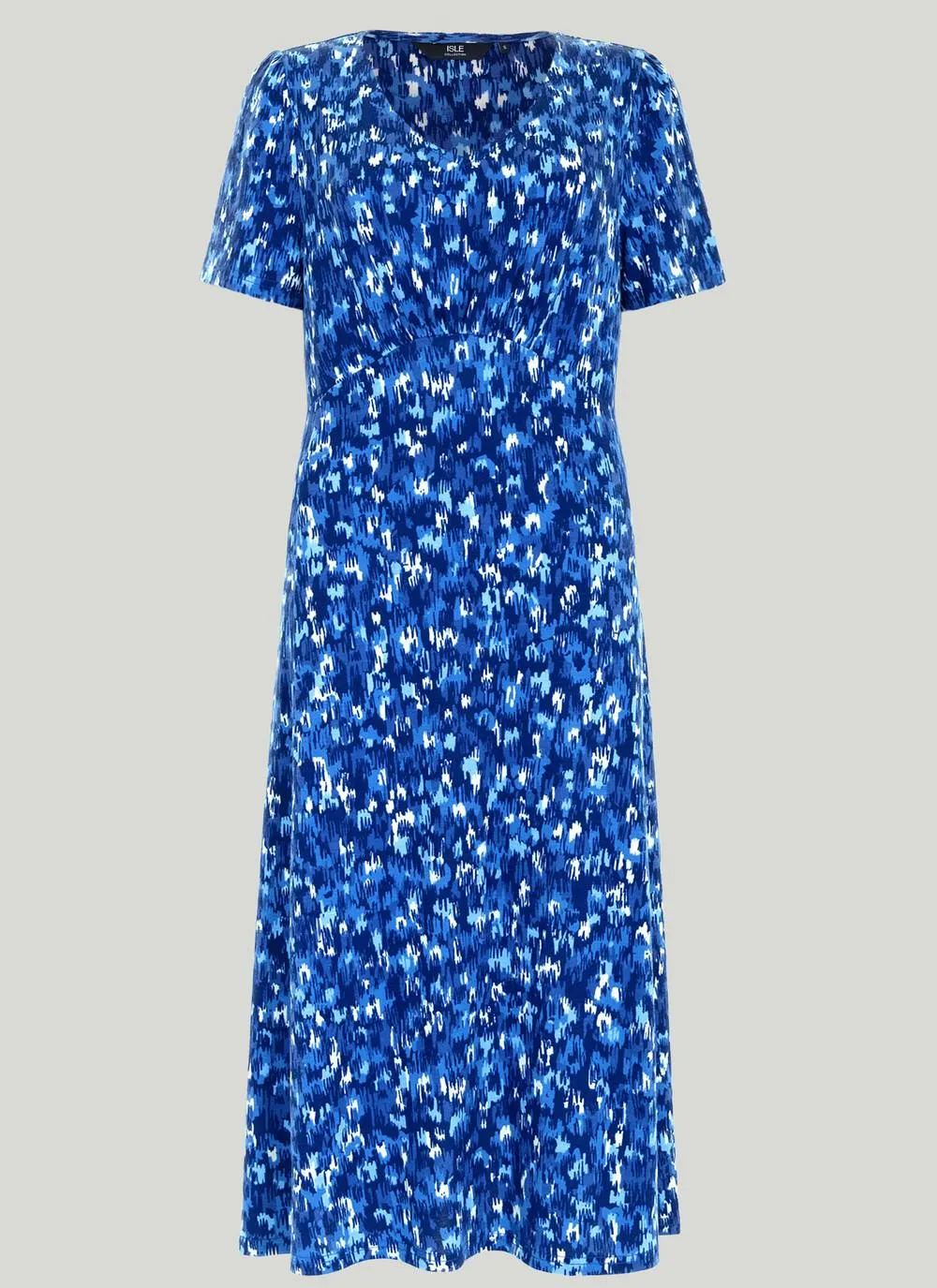 Jersey Print Midi Dress