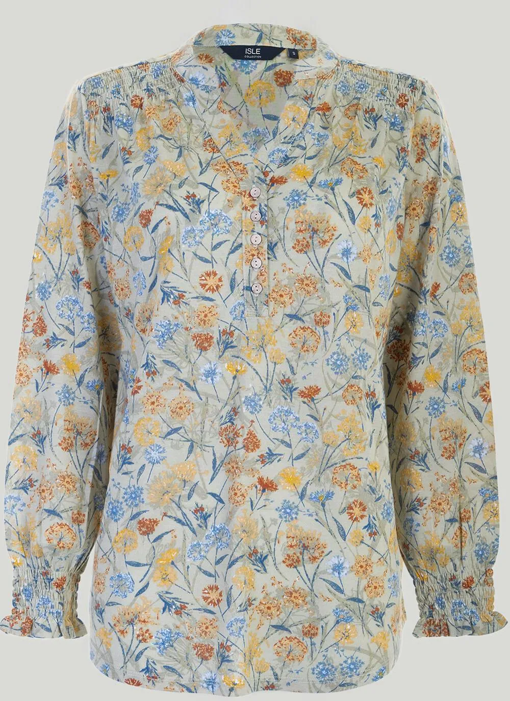 Jersey Shirred Blouse