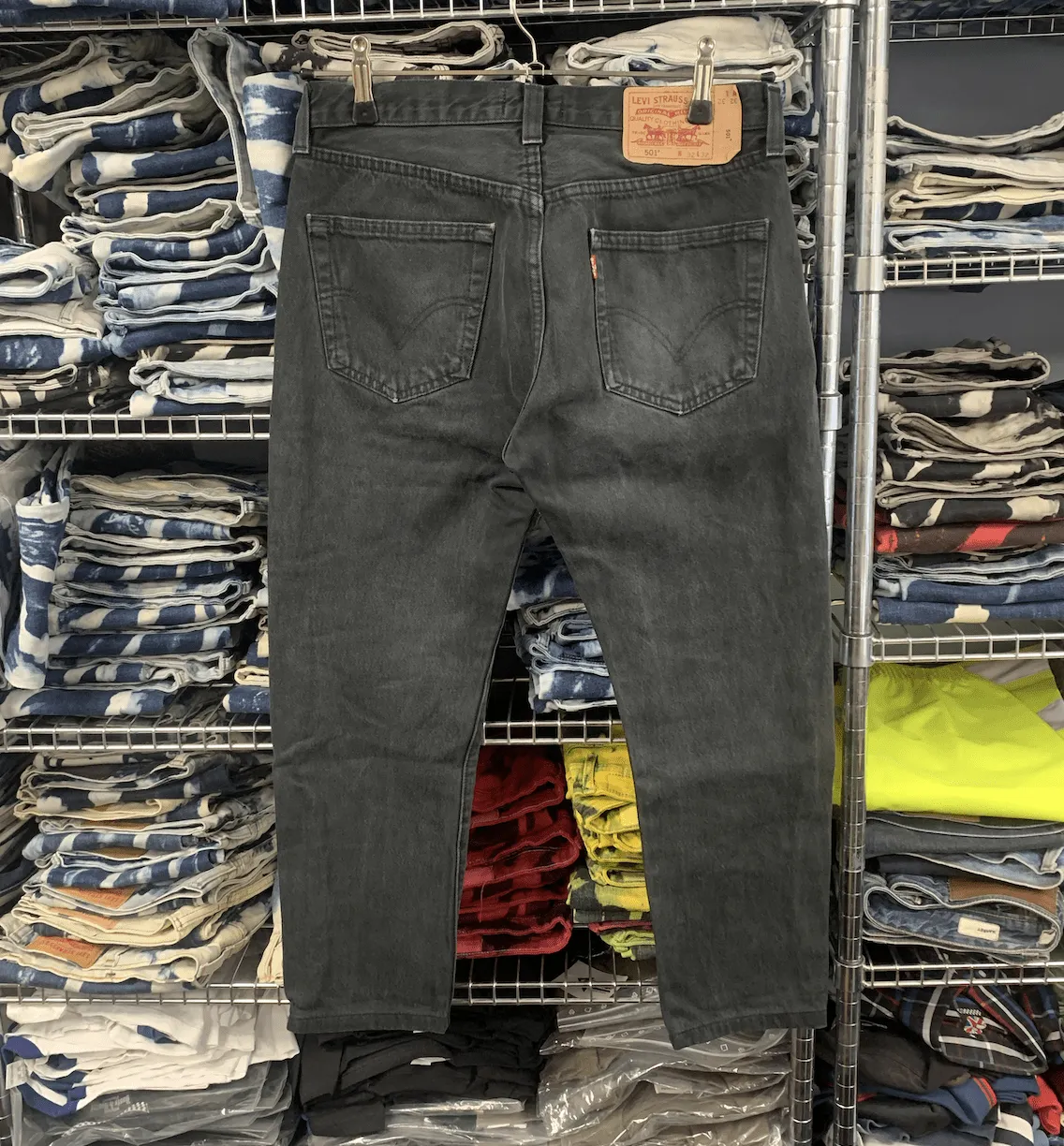 Levi's 501 black jeans 32 waist