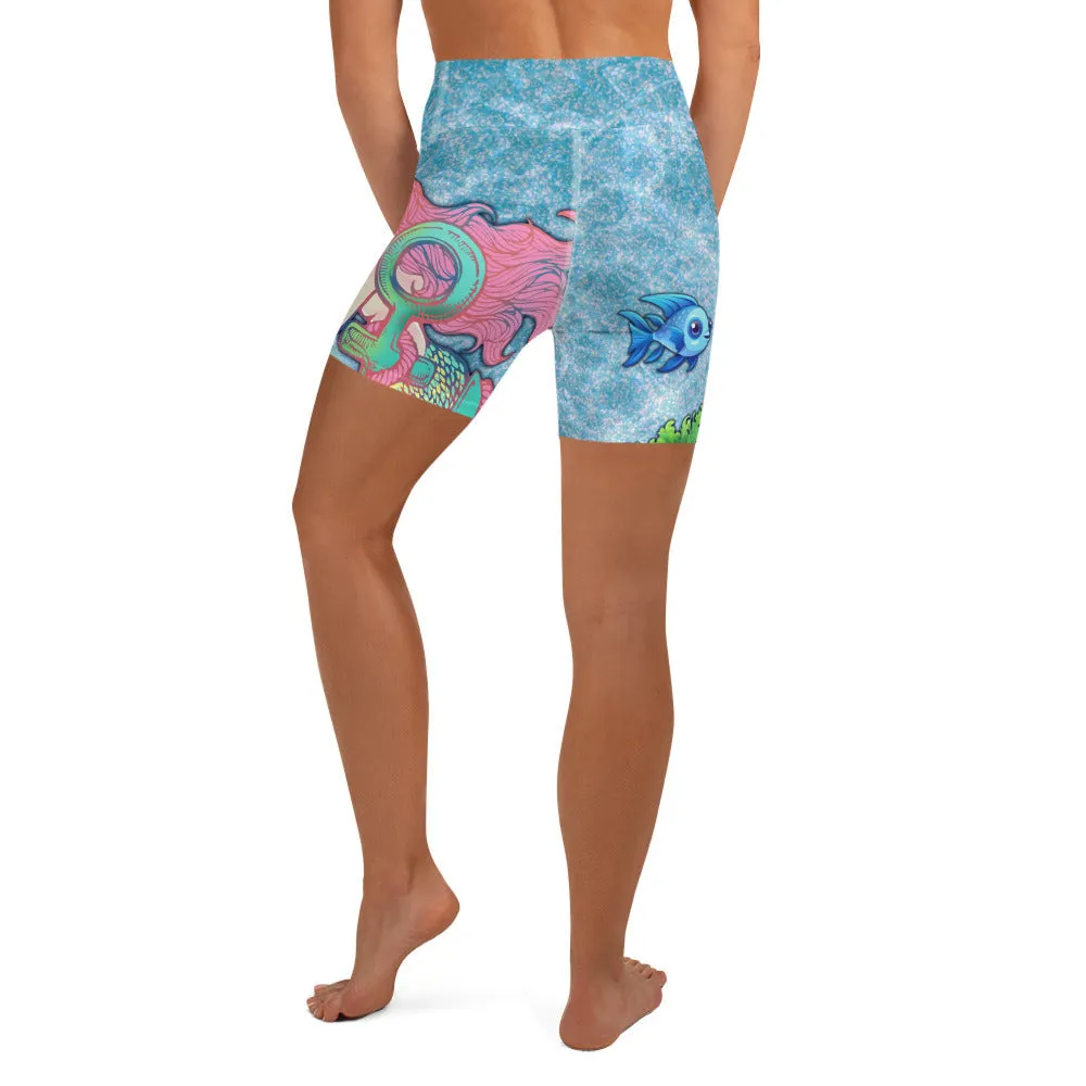 Mermaid Yoga Shorts