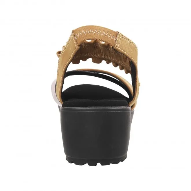 Mochi Girls Beige Casual Sandals