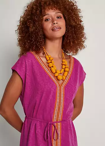 Monsoon Estela Jersey Kaftan | Grattan