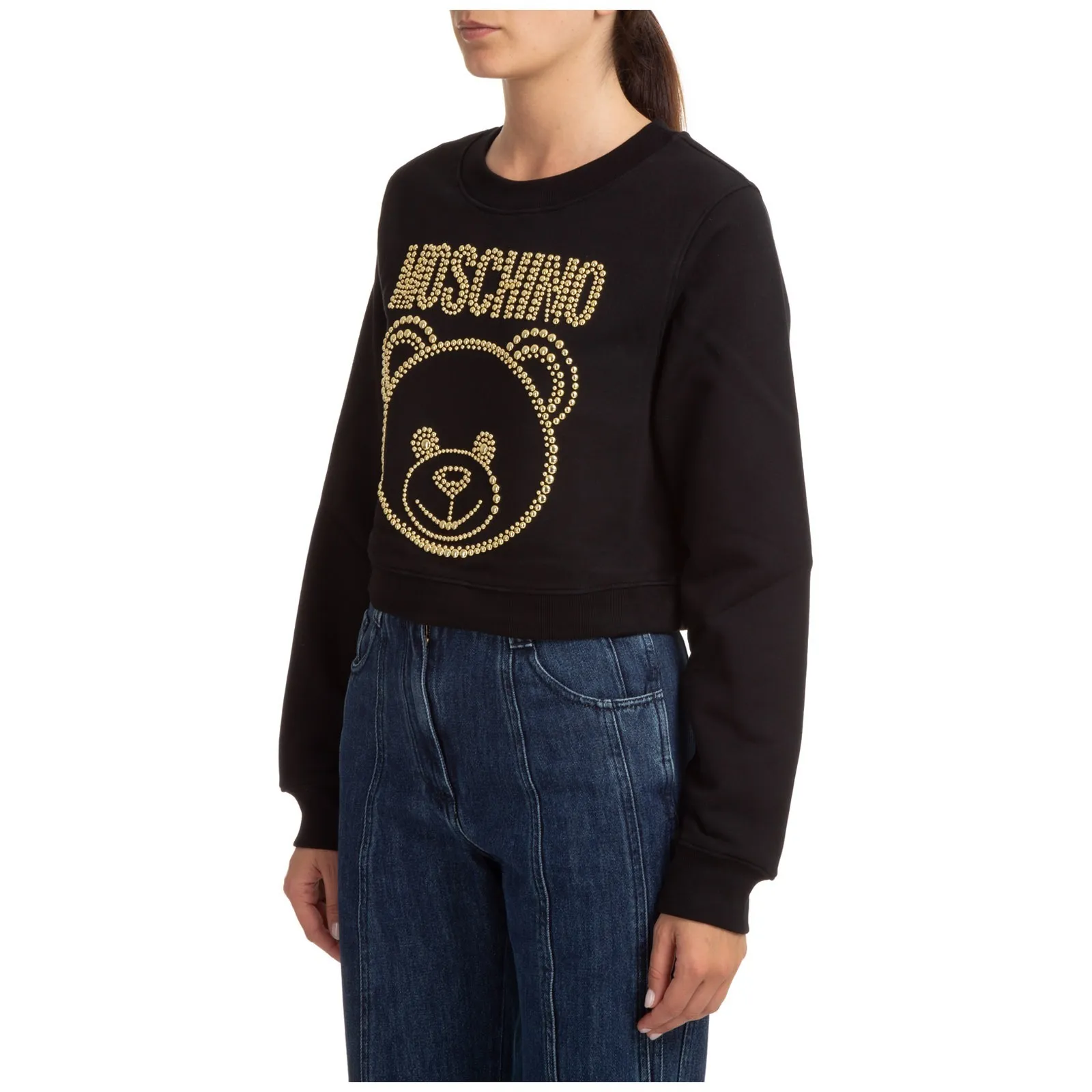 Moschino  |Plain Cotton Logo Hoodies & Sweatshirts