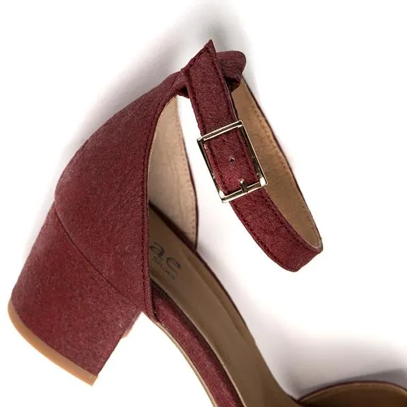 NAE Sandals Cora Pinatex Red