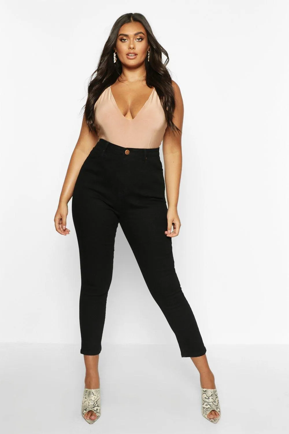 Plus High Waist Skinny Jeans