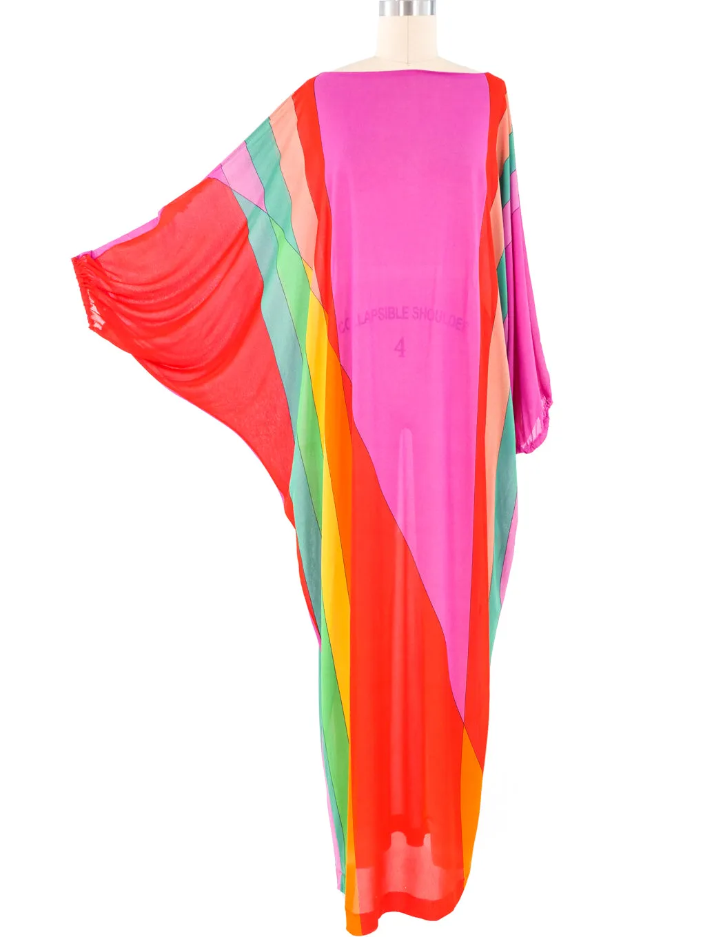 Rainbow Printed Jersey Dress