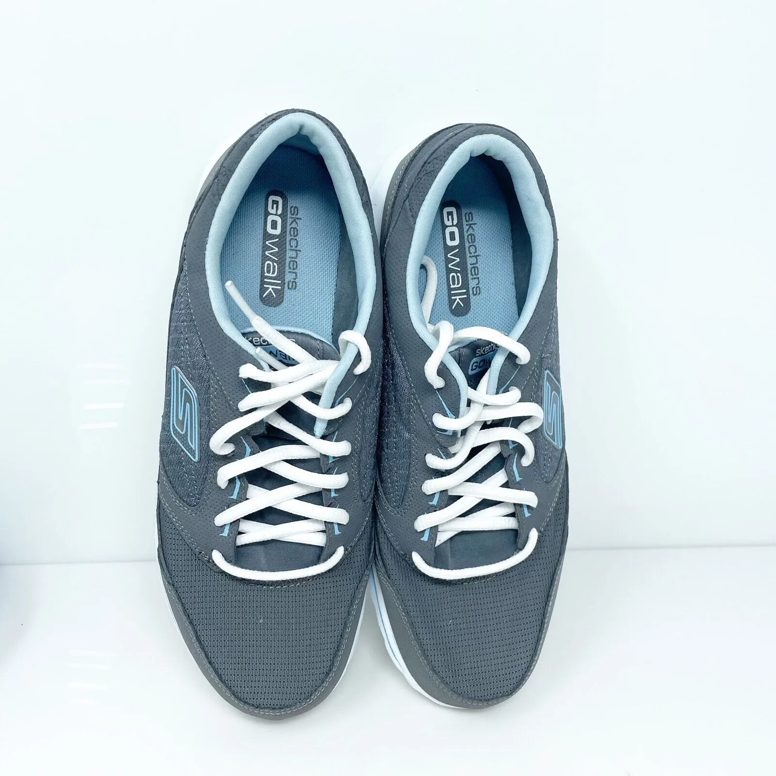 Skechers Womens Go Walk 13569 Gray Running Shoes Sneakers Size 10