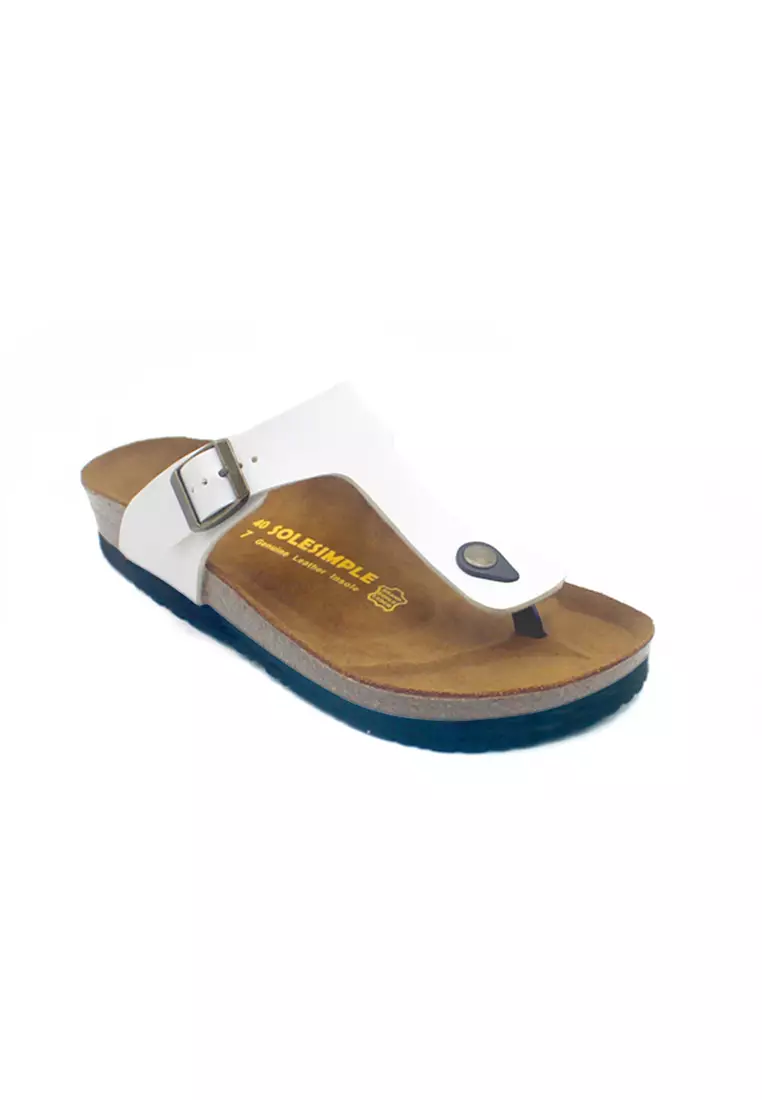 SoleSimple Rome - White Sandals & Flip Flops