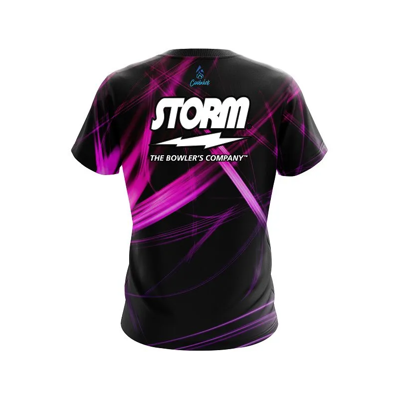 Storm Pink Spiral CoolWick Bowling Jersey