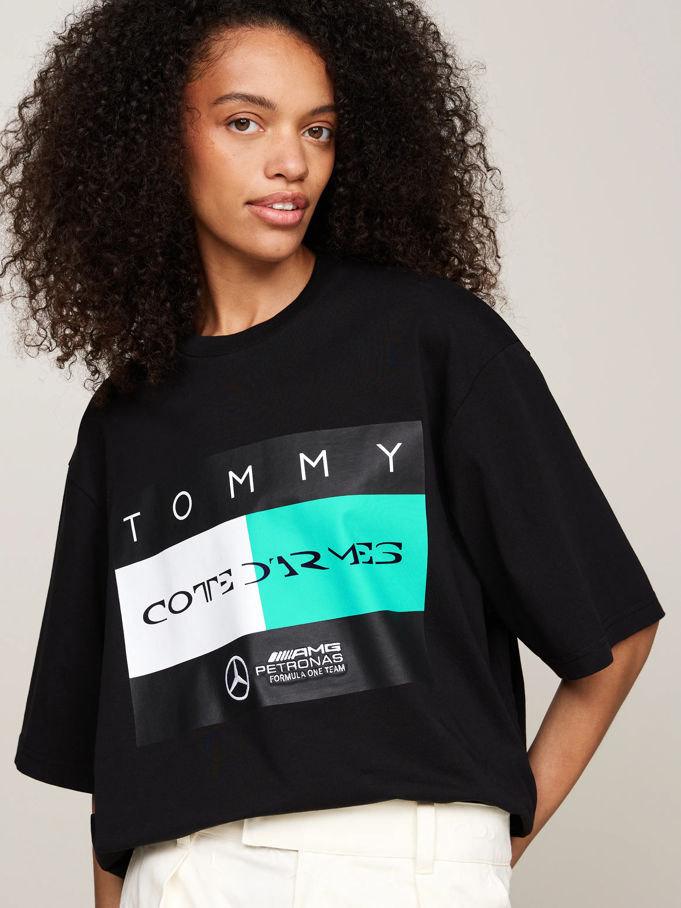 Tommy x Mercedes F1 x CR Flag Logo T-Shirt | T-Shirts | Tommy Hilfiger