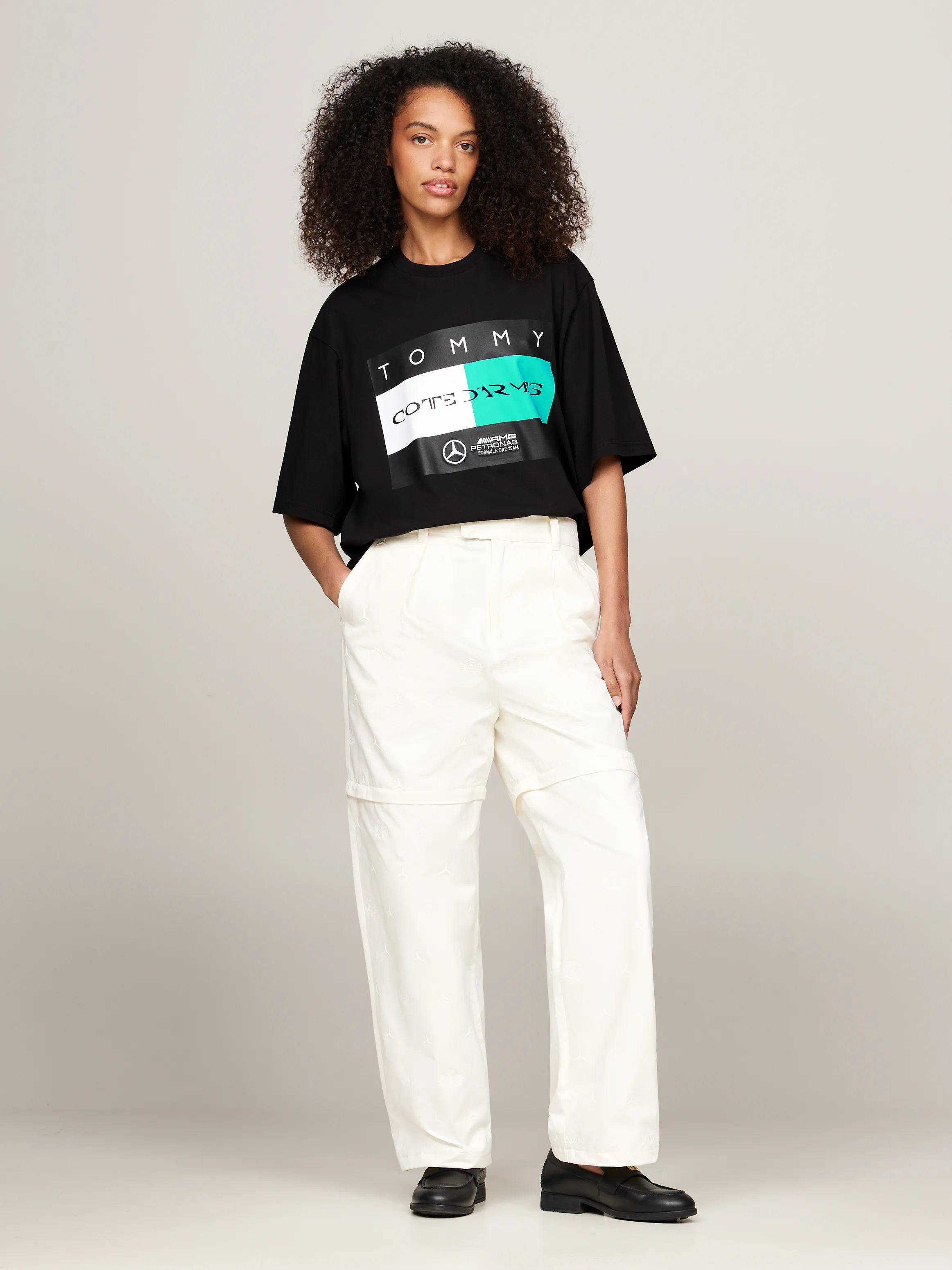 Tommy x Mercedes F1 x CR Flag Logo T-Shirt | T-Shirts | Tommy Hilfiger