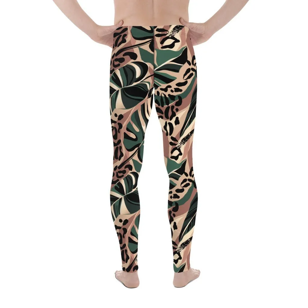 Tropical Leopard Men's Leggings