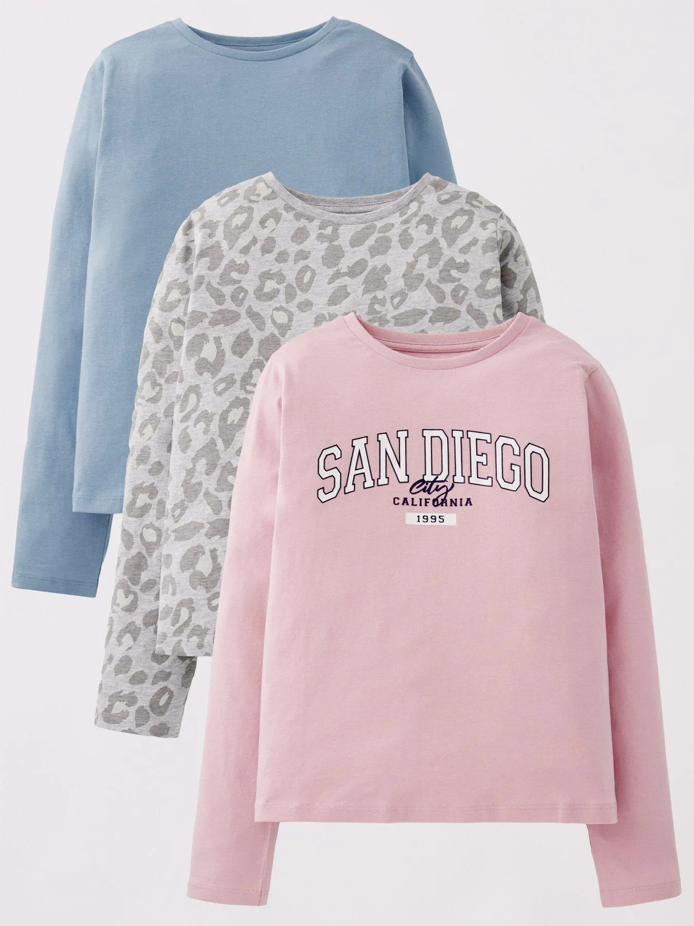 V by Very Girls 3 Pack San Diego T-Shirts
