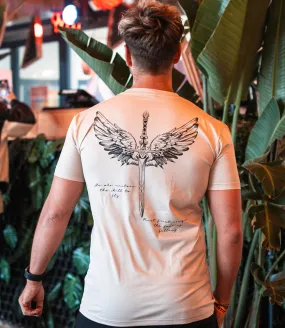 Zumo Slim Fit T-Shirts STONE-MC-SWORD BeigeMelee